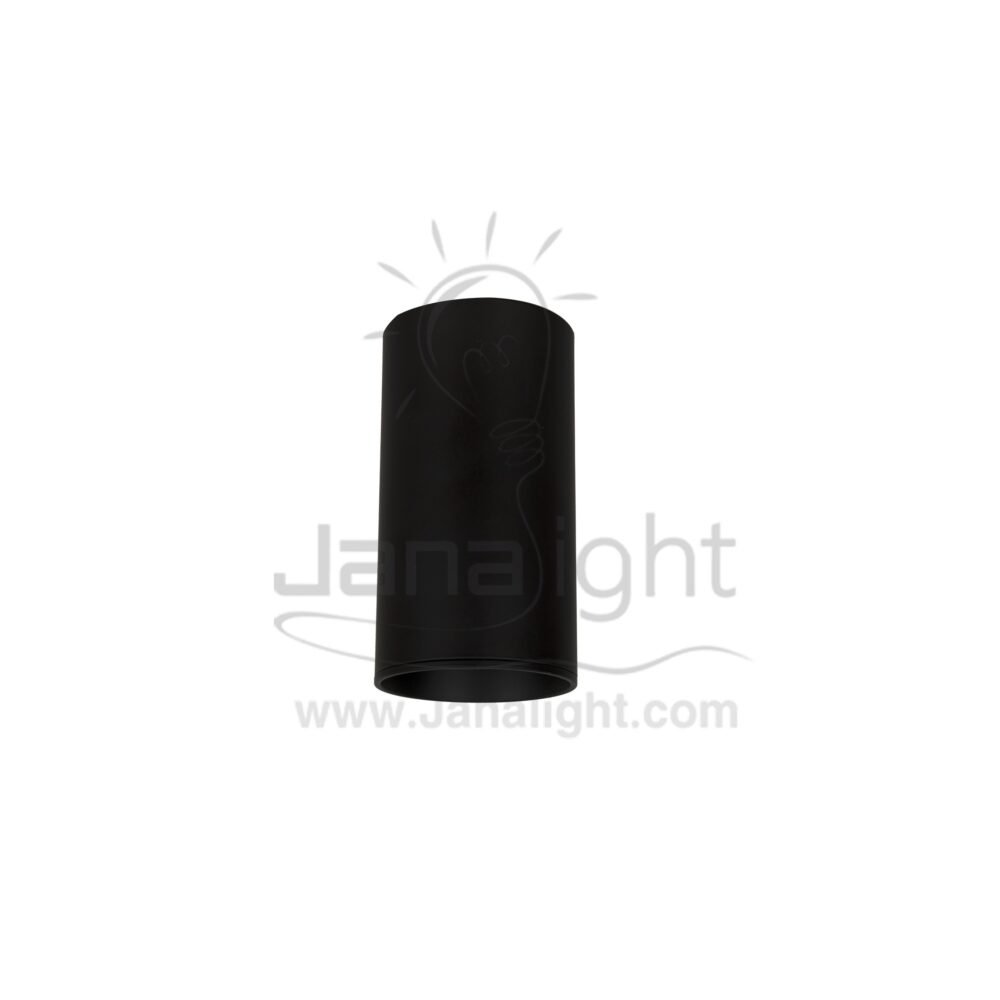 فريم سبوت سلندر مدور اسود فارغ رفيع 11سم cylinder downlight frame black 11cm/6cm